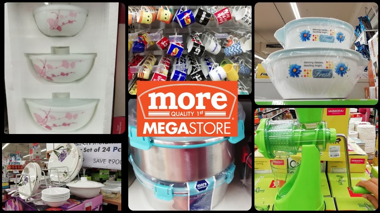 Big Shock Sale in More Megastore - Buy 1get2 free Combo Offers on Kitchenorganisers, Steel Items etc