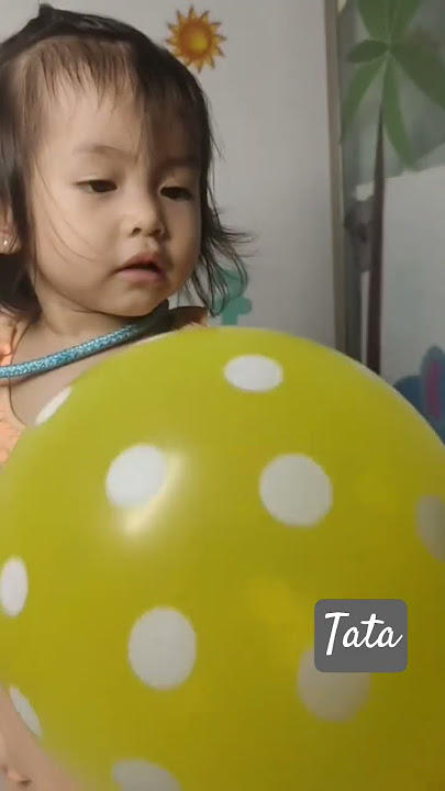 ASMR pompa balon kuning #shortvideo #asmr #asmrsounds #balloon #polkadot #kuning