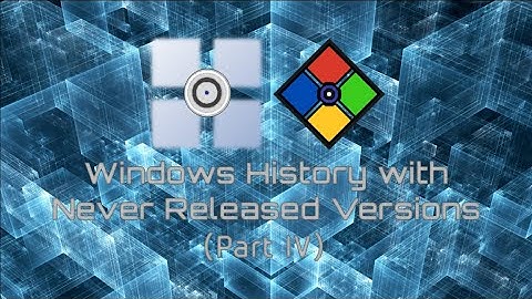 Windows History with Never Released Versions (Future Part 3, FIXED)