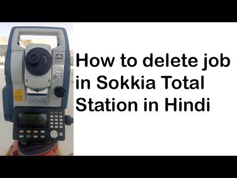 how to delete job in total station |sokkia total station |#CivilSurveyEngineeringAP how to delete job in total station |sokkia total station |#CivilSurveyEngineeringAP