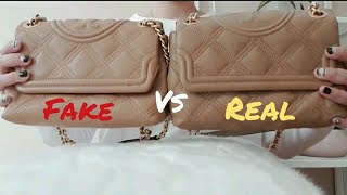 FAKE vs REAL : Tory Burch Soft Fleming comparison screenshot 2