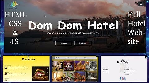 Responsive Hotel Website Using HTML CSS and JS
