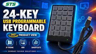 24-Key USB Programmable Keyboard | IP Phone Console & Application Shortcuts_SUNDAR TECHNO SOLUTIONS