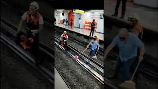 A chicken on the loose brought subway service in Mexico City to a temporary halt Tuesday. #shorts