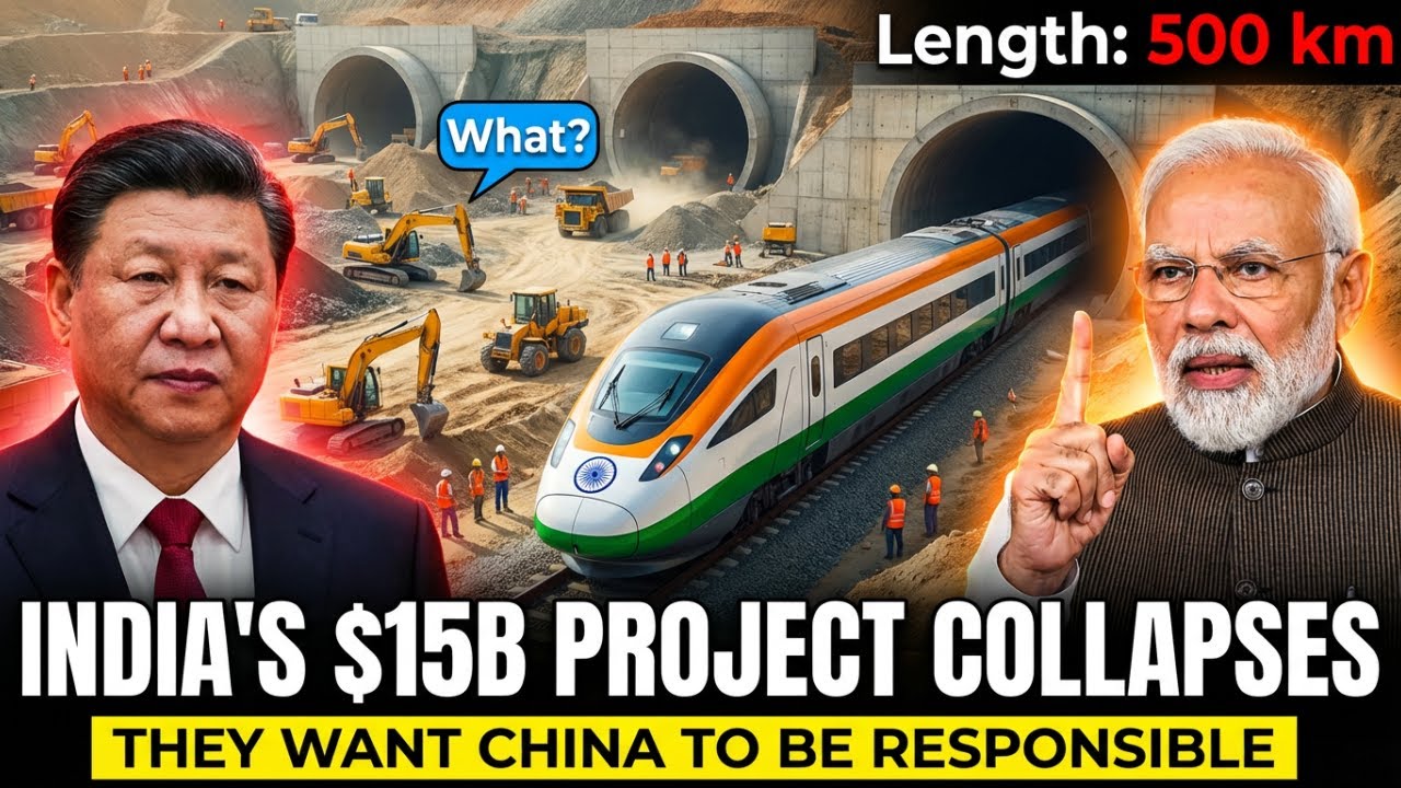 $15 Billion Stuck: India’s High-Speed Rail Nightmare & China’s Role