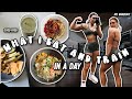 What i eat and train in a day  leg workout and healthy meal ideas