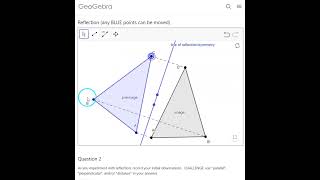 Transformations in GeoGebra! #maths #mathematics #geometry #math #mathshorts #shorts #iteachmath