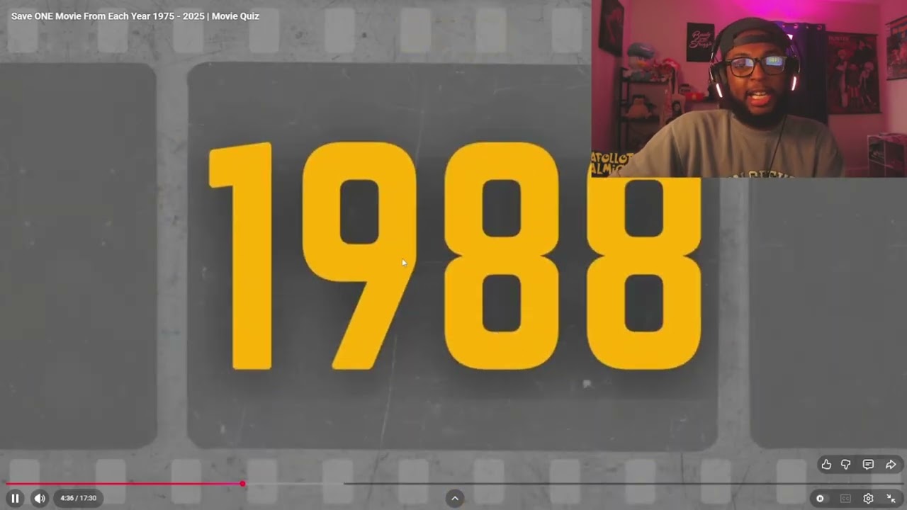 Keep JUST ONE Movie From Every Year