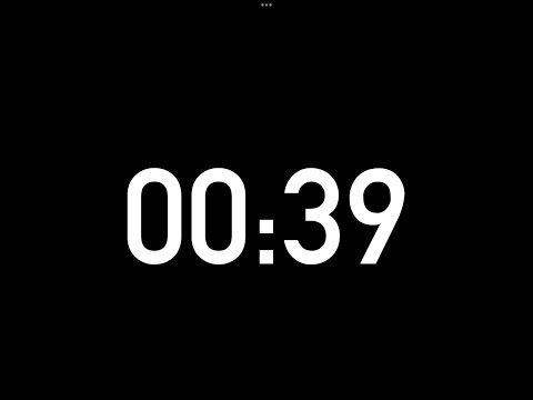 39 seconds countdown timer without alarm