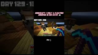 Minecraft: I Built a Floating Kingdom in 100 Days! ☁️ #minecraftfunny #minecraft