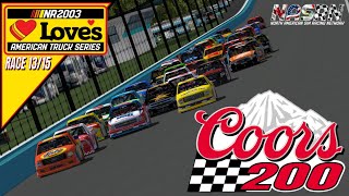 2025 NR2003 Loves American Truck Series R13/15 - Coors 200