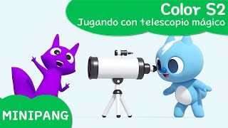 Aprende las colores con MINIPANG | color S2 | Jugando con telescopio mágico🔭| MINIPANG TV 3D Play