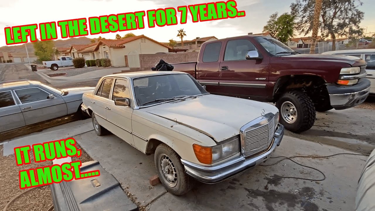 Saved From The Junkyard Euro Mercedes W116 280SE is Getting Up On Its