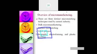8 Sem-MEMS-Overview of Micromanufacturing