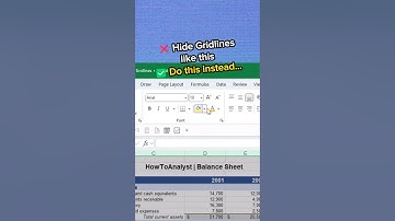 Hide Gridlines ✅ The Right Way #excel