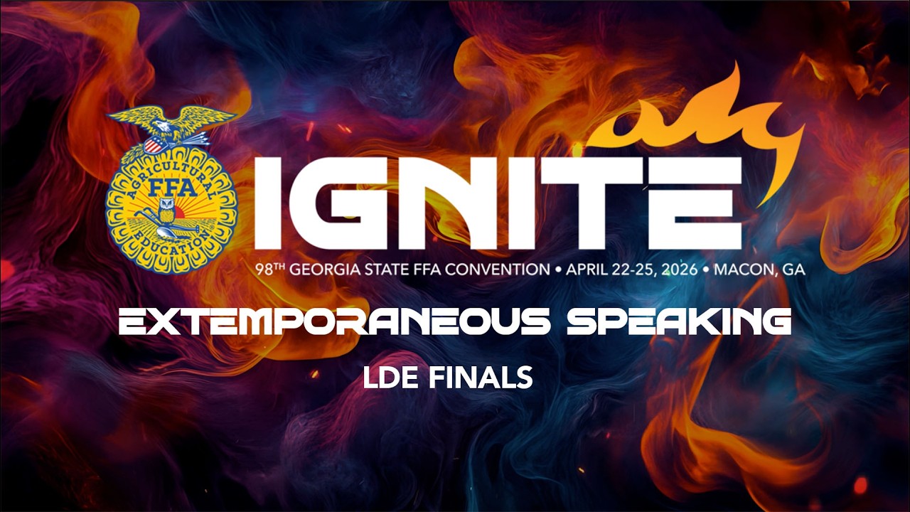 Extemporaneous Speaking LDE - 98th Georgia FFA Convention - YouTube