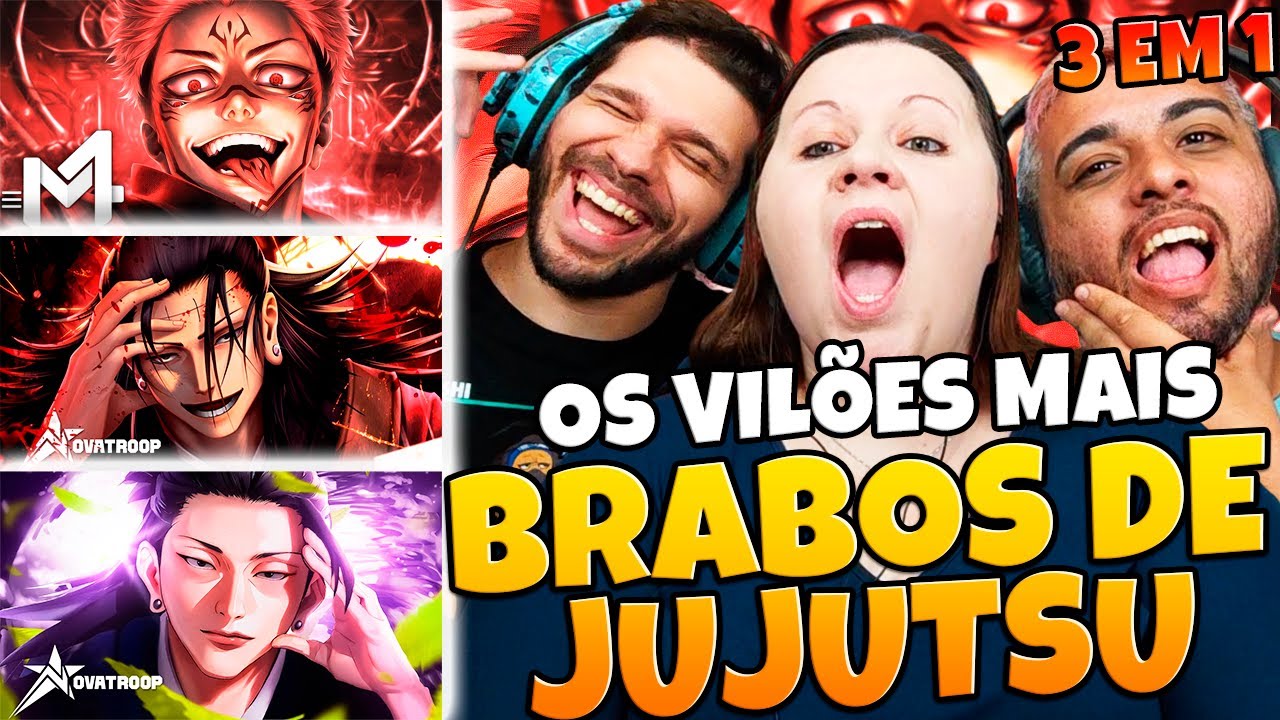 3 EM 1 DEFINITIVO DOS VILÕES DO JUJUTSU | M4RKIM Sukuna Rei Das Maldições + NOVATROOP Kenjaku + Geto