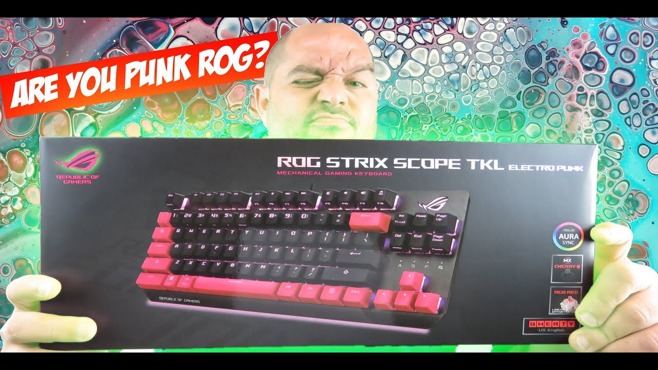 Asus ROG Strix Scope TKL Electro Punk - RGB Gaming Keyboard