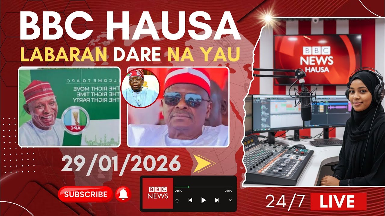 Aisha Labaran BBC Hausa Labaran yau na dare 29-01-2026 - YouTube