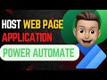 How to Host a Web Page or Application with Power Automate Flow