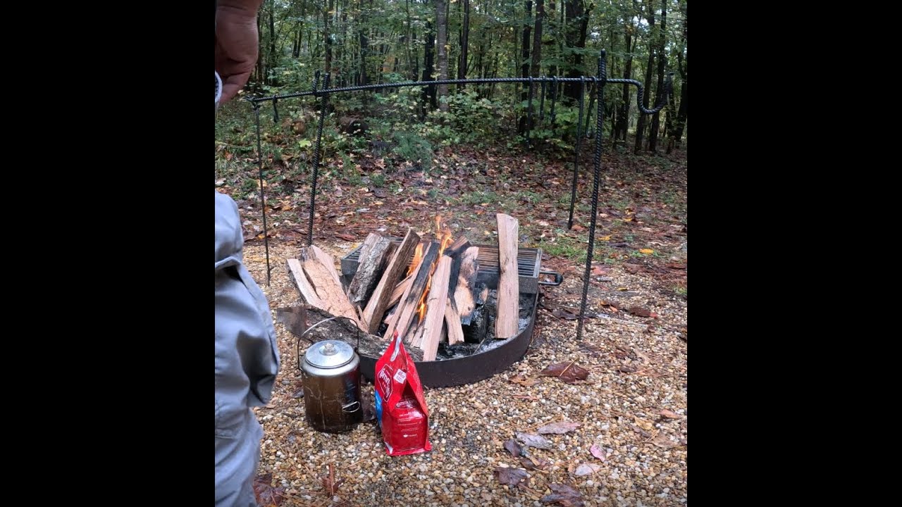 How to make Campfire Coffee at Coleman Lake Alabama YouTube