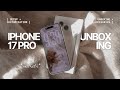 IPHONE 17 PRO UNBOXING | asmr, set up + aesthetic customization, iphone 14 pro max comparison ⋆.˚ ⋆𐙚