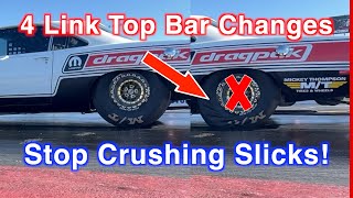 4 Link Top Bar Change with Level Lower Bar to stop crushing slicks | Understanding 4 Link suspension