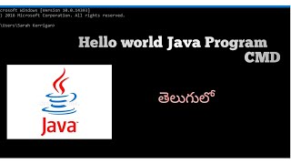 Hello world Java Program In CMD #java