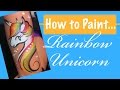 How to Face Paint a Rainbow Unicorn Tutorial!