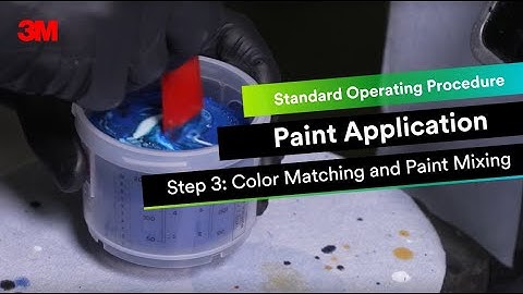 Paint Application Process Episode 3: Color Matching and Paint Mixing