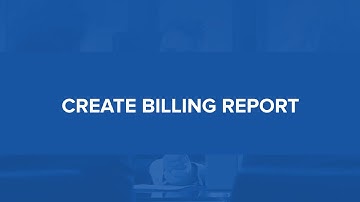LegalTrek Tutorials: Create New Billing Report