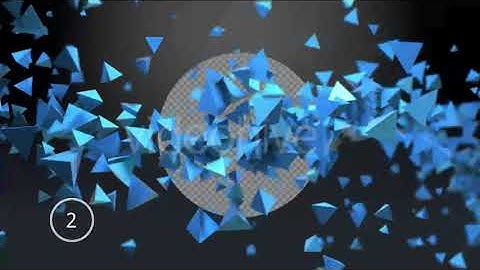 Spinning Blue Triangles Ver.1 - 3 Pack | Motion Graphics - Envato elements