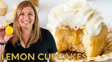 PERFECT Lemon Cupcakes with Lemon Buttercream