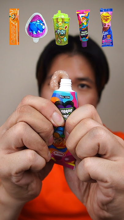 MAKAN BERBAGAI MACAM PERMEN KARET UNIK #shorts #bubblegum