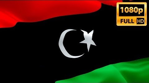 Libya waving flag. National 3d Tripoli flag waving. Sign of Libyan‎. Libya flag Full HD