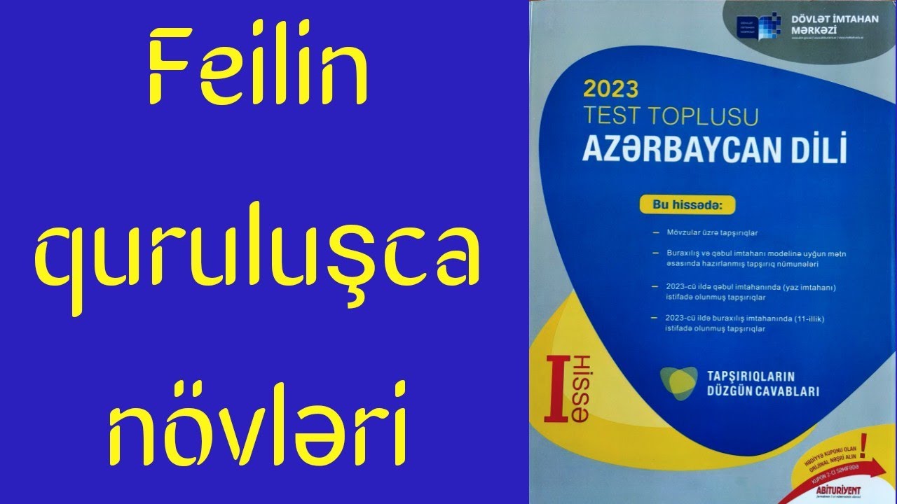 Feilin quruluşca növləri . Azərbaycan dili test toplusu