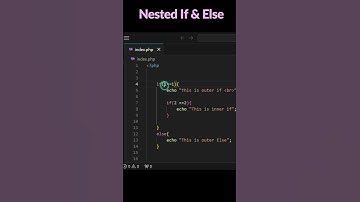 Nested If-Else in php | urdu/hindi | #PHPtutorial #NestedIfElse #PHPCode #LearnPHP #PHPforBeginners