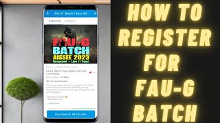 How to Register for FAU-G BATCH🔥 | Complete App Detail. screenshot 5