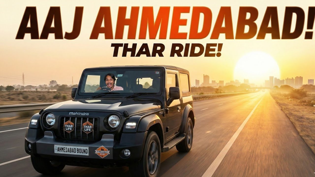 Kal Thar Ride! Surat Se Ahmedabad — Big Announcement 🚙🔥 |FlyKP Vlog 