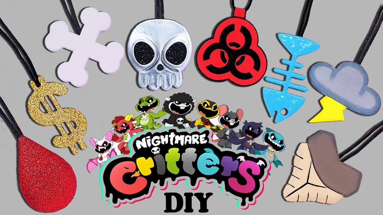 😱 Make your own Nightmare Critters Necklaces 100% REALISTIC! Poppy playtime Chapter 4