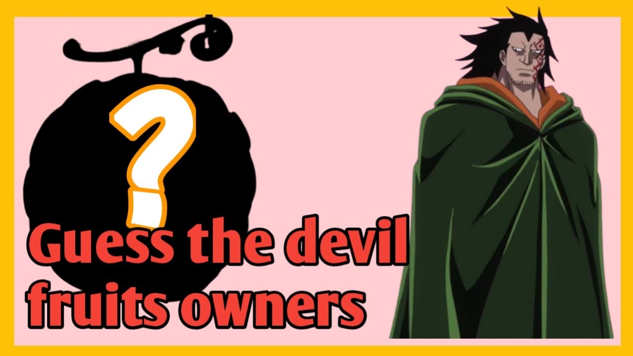 One Piece devil fruits quiz One piece quiz YouTube