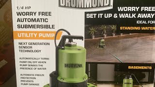 Drummond submersible pump clearing floodwater