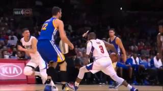 Andrew Bogut's hard screen on Chris Paul | Warriors v Clippers 20 Nov 2015