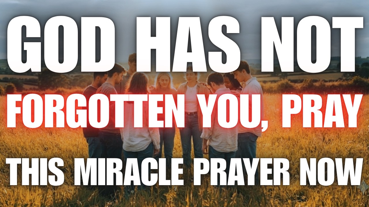 God Has Not Forgotten You — Pray This Miracle Prayer Now