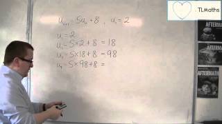 OCR MEI Core 2 5.02 An Example of Finding the First Five Terms of an Inductive Definition