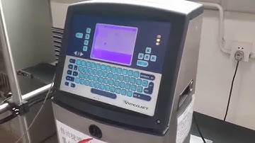 Video for continuous ink jet printers for expire date and logo CIJ pring machine made in USA