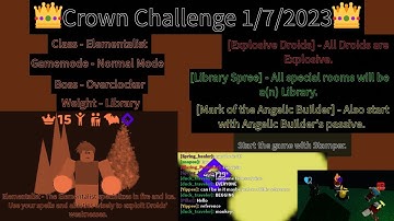 Crown Challenge 1/7/2023 - Randomly Generated Droids