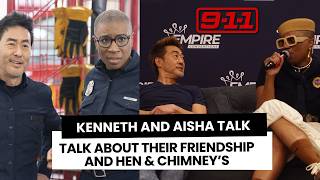 Kenneth Choi (Chimney) & Aisha Hinds (Hen) talk about their friendship on and off screen in 9-1-1