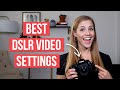 DSLR Settings For Video on YouTube | Canon 90d Tutorial