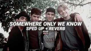 Somewhere Only We Know - Keane | Sped Up   Reverb